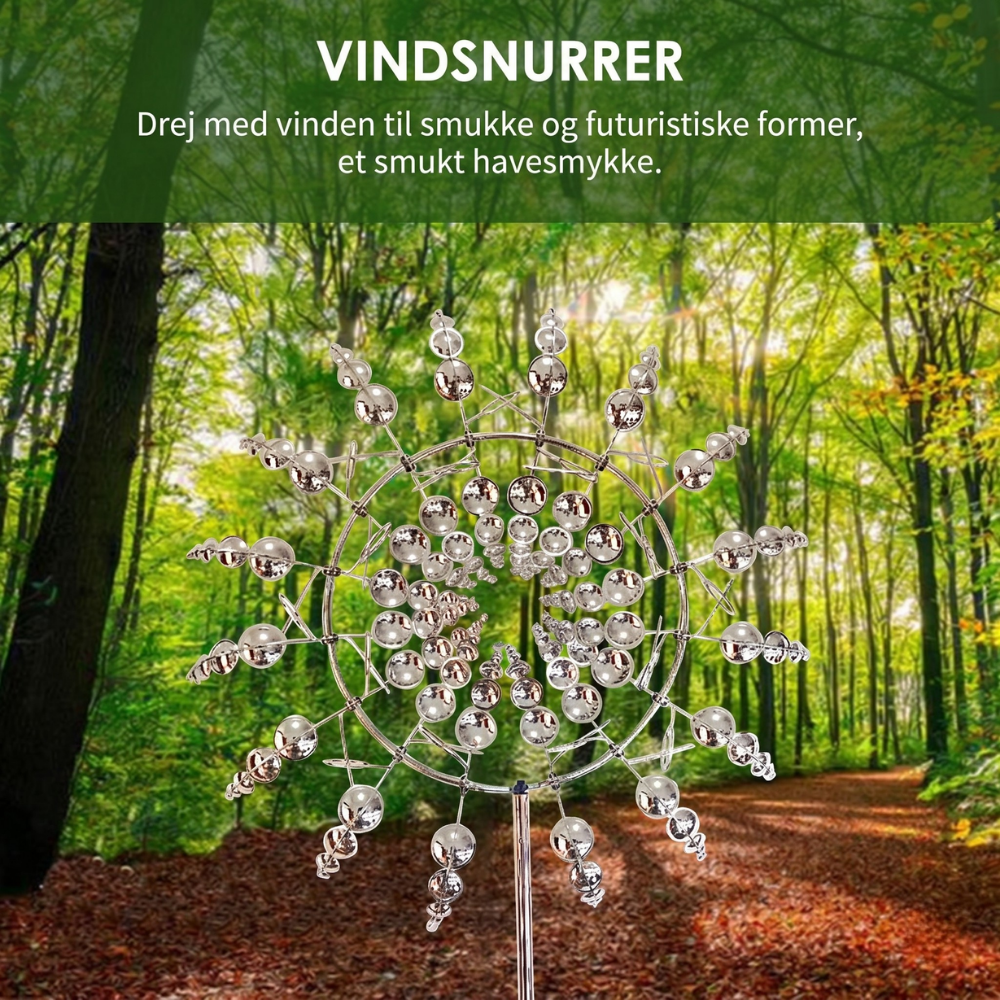 SpinBloom™ – Elegante Mulino a Vento Kinetico per il Giardino