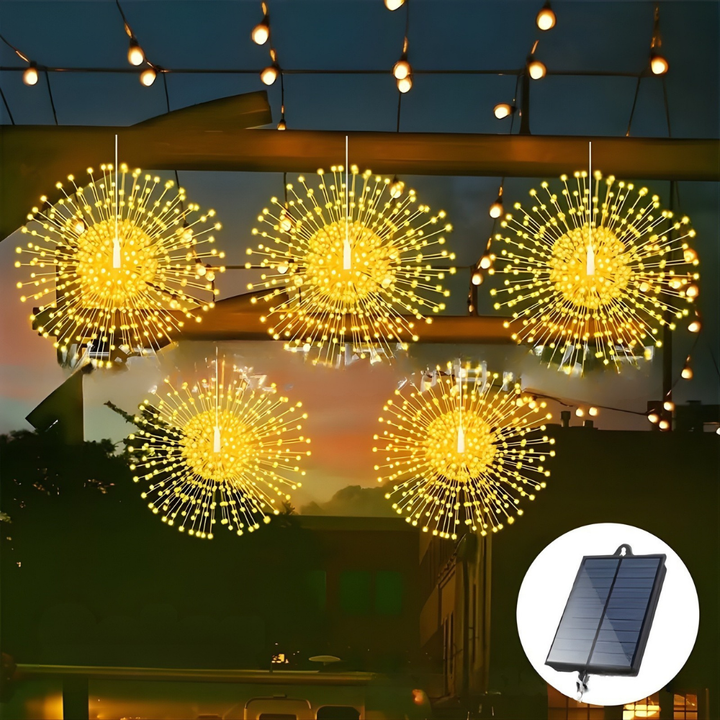 StarBurst™ – Lumières LED Décoratives Alimentées par Énergie Solaire