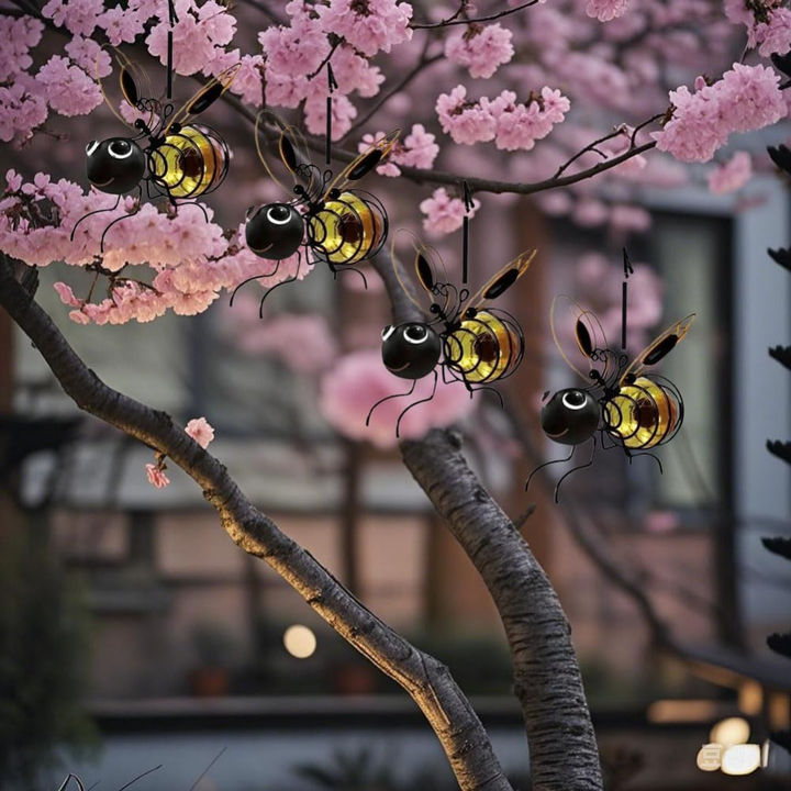 LysBee™ – Lampe suspendue alimentée par énergie solaire pour le jardin
