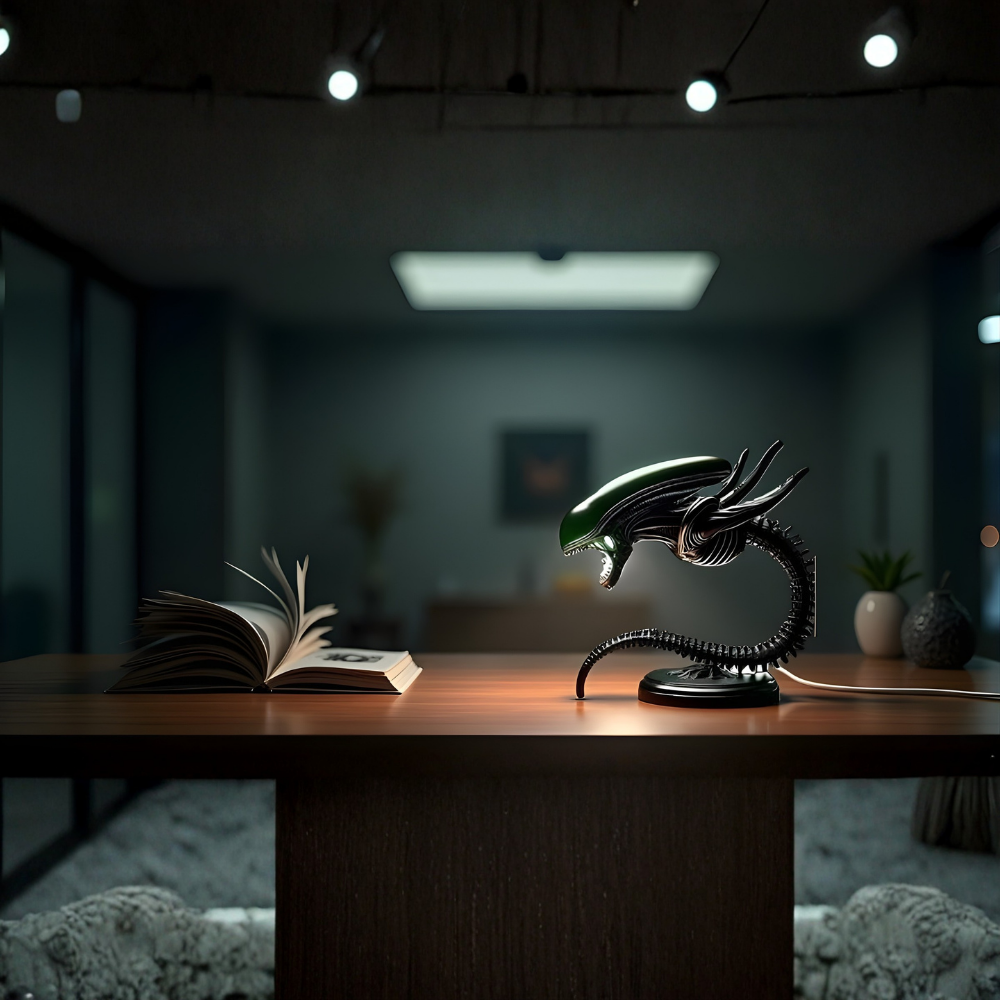 DarkSpine™ – Lampada da Scrivania da Collezione Ispirata alla Fantascienza e agli Alien