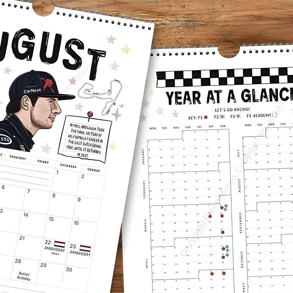Racefolio™ – Calendario Premium F1 Fan Scrapbook 2026