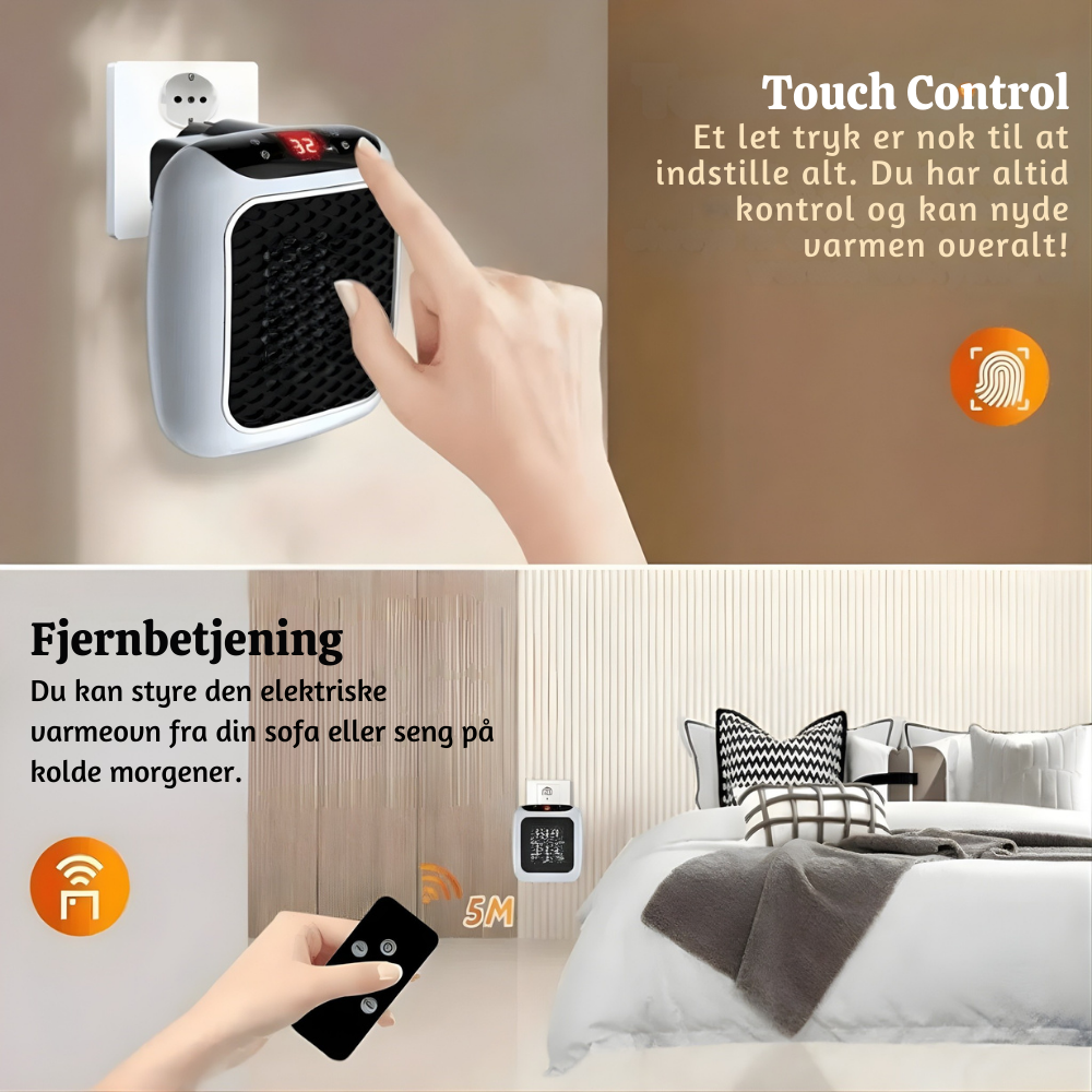 HeatNook™ – Riscaldatore a parete compatto da collegare, efficiente dal punto di vista energetico