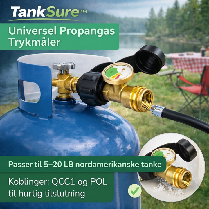 TankSure™ – Manometro Universale per Bombole di Gas Propano