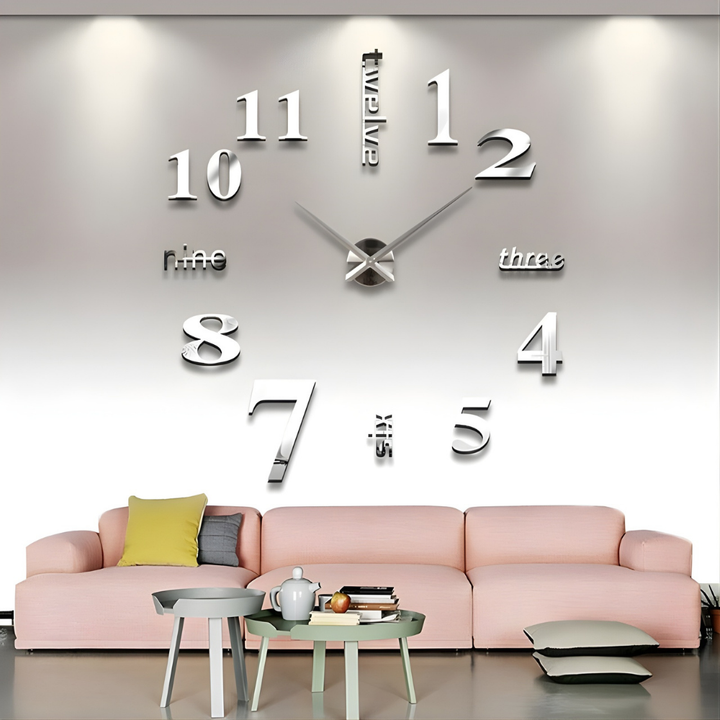 Clokora™ – Orologio da parete DIY 3D autoadesivo elegante senza fori