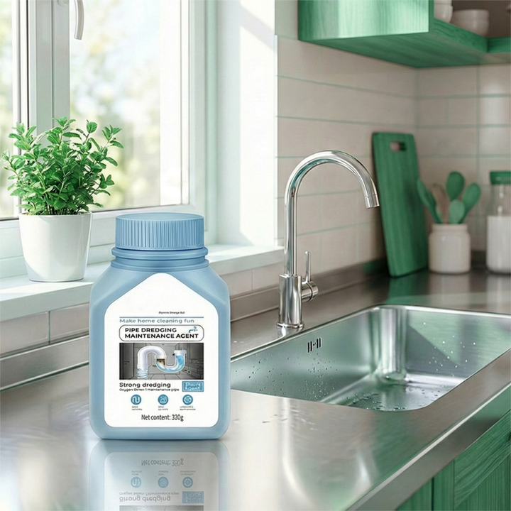 FlowFix™ – Polvere Potente per la Rimozione di Ostruzioni in Scarichi e Tubazioni
