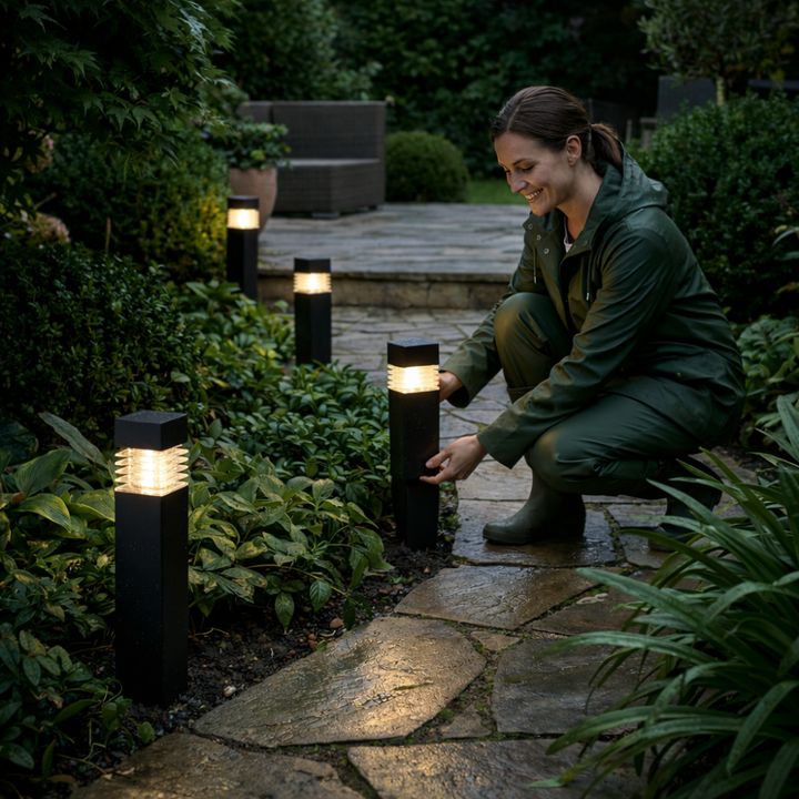 BrightPath™ – Lampe de Jardin Solaire Étanche