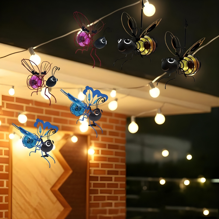 LysBee™ – Lampe suspendue alimentée par énergie solaire pour le jardin