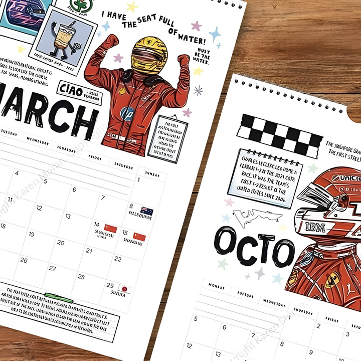Racefolio™ – Calendario Premium F1 Fan Scrapbook 2026