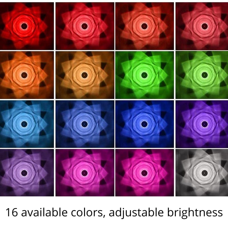 DiamondDazzle™ - Lampada da tavolo in cristallo diamante con 16 colori di raggi di rosa