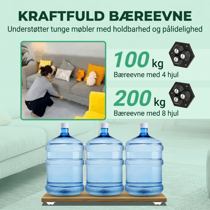 TriGlide™ – Ruote a sfere triple 360°