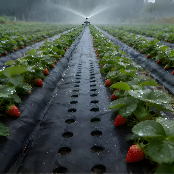 AgroBlock™ – Tissu de désherbage perforé pour couverture du sol