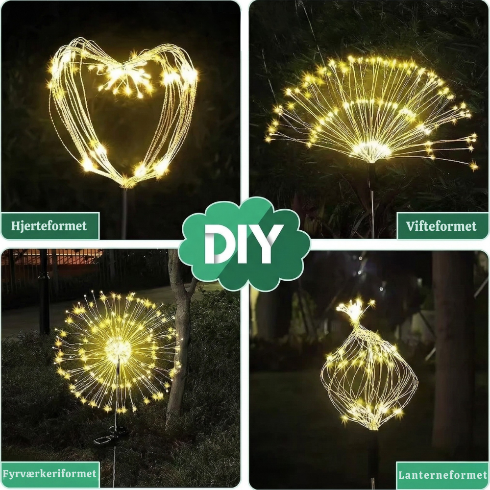 StarBurst™ – Lumières LED Décoratives Alimentées par Énergie Solaire