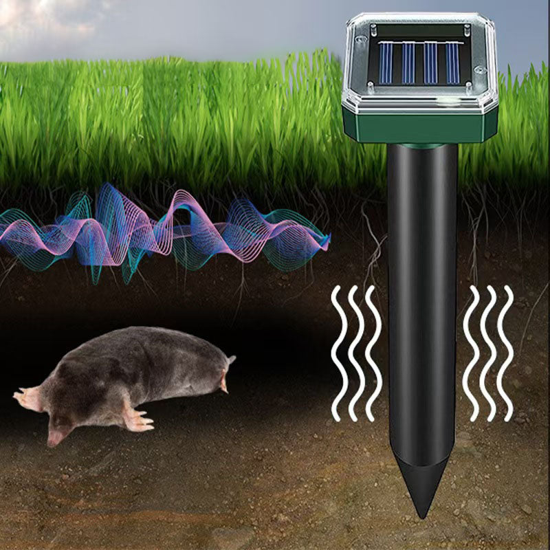 Repellente Elettronico Ultrasonico Solare per Roditori | Repellente per Ratti Impermeabile per Esterni
