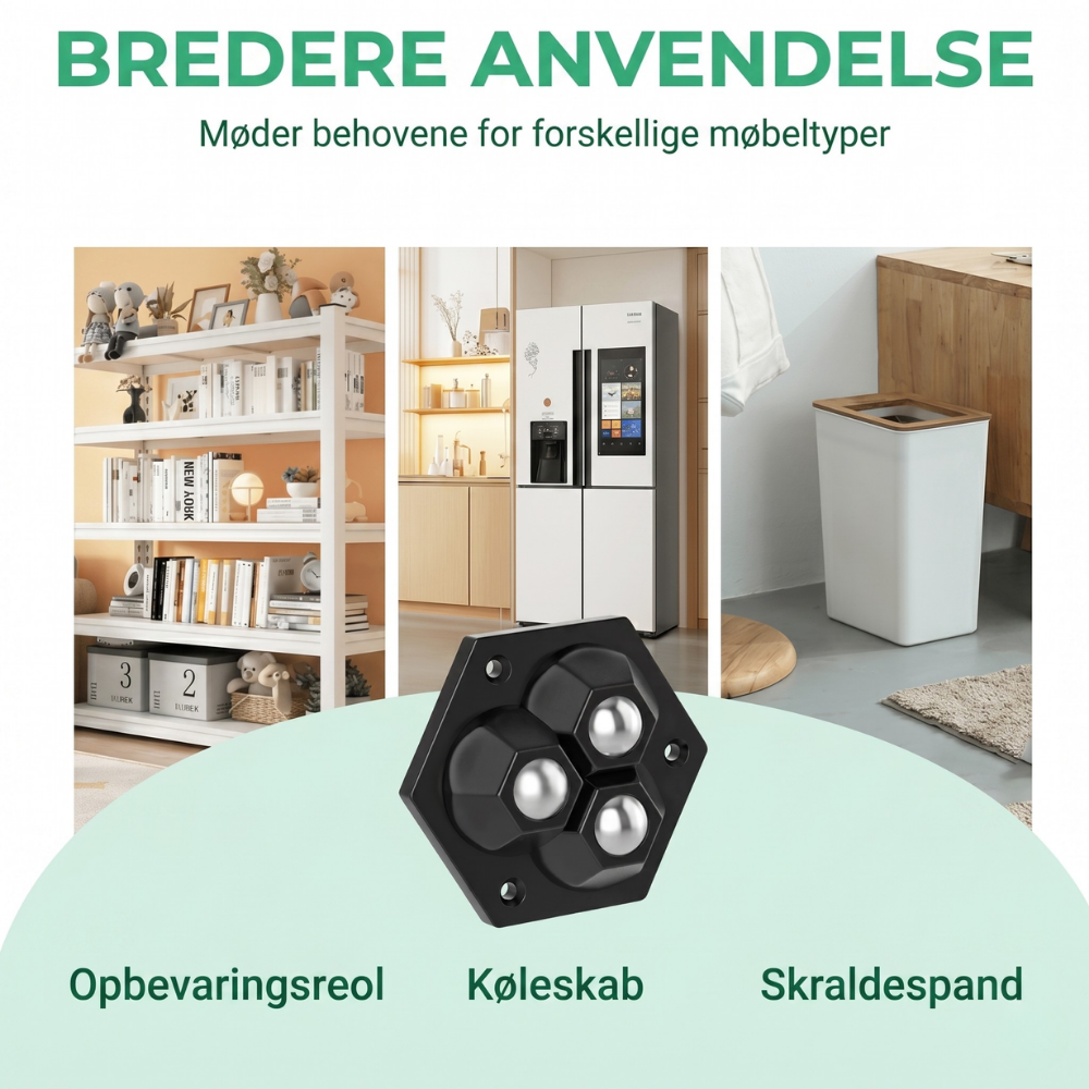 TriGlide™ – Ruote a sfere triple 360°
