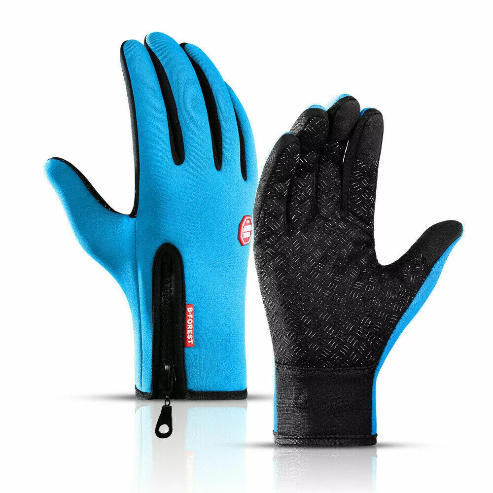 Guanti termici invernali con touchscreen – antivento e idrorepellenti, guanti unisex antiscivolo per ciclismo e clima freddo