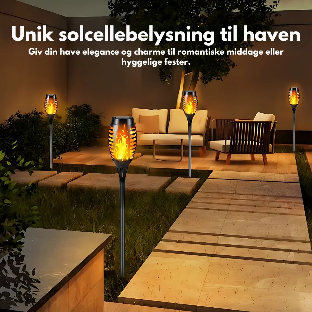 Glowvia™ – Torcia a Fiamma Solare Realistica per Esterni