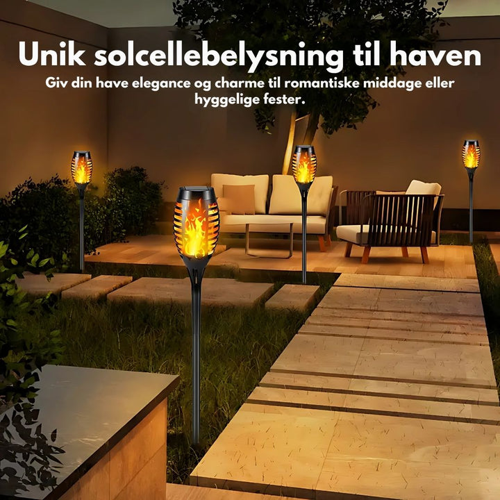 Glowvia™ – Torcia a Fiamma Solare Realistica per Esterni
