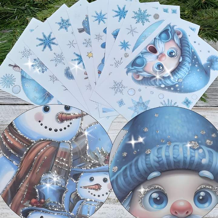 WinterGlow™ – Autocollants de fenêtre de Noël scintillants
