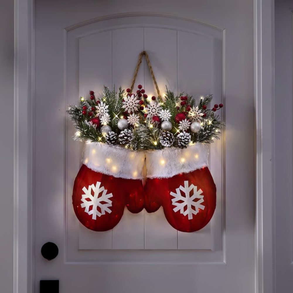 GlowMitts™ – Corona Luminescente Festiva per Natale