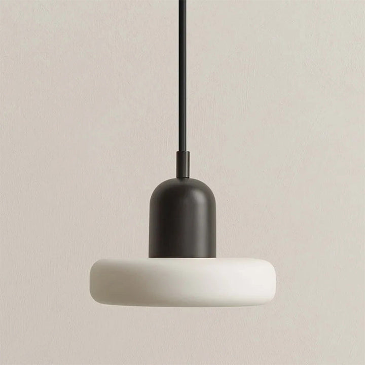 MorandiGlow: Lampada a sospensione minimalista in vetro e metallo in stile scandinavo – per sala da pranzo e soggiorno