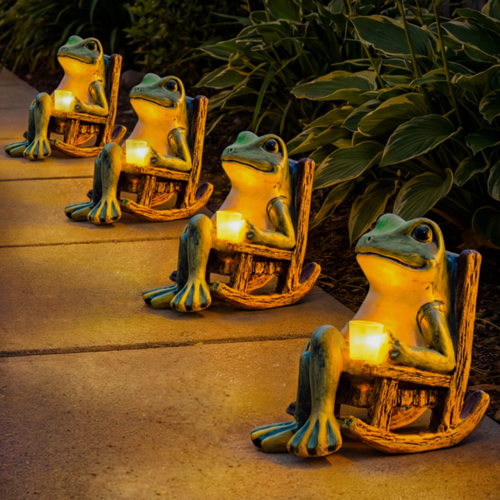 GlowCroak™ – Figurine de Jardin Solaire : Décoration de Grenouille Lumineuse