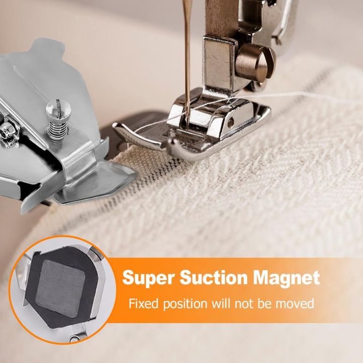 Guida di cucito magnetica | Acciaio inossidabile | Regolabile per una cucitura precisa | 1+1 Gratis