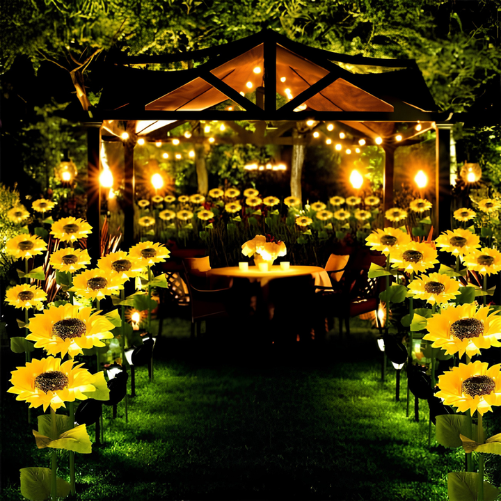 SunBloom™ – Lampada a girasole solare con LED per il giardino