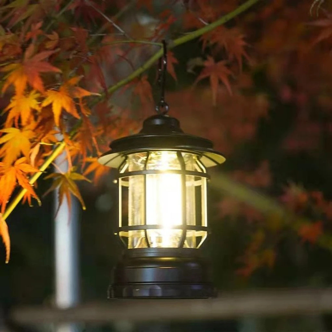 LumiCamp™ – Lampe de Camping Rétro Portable