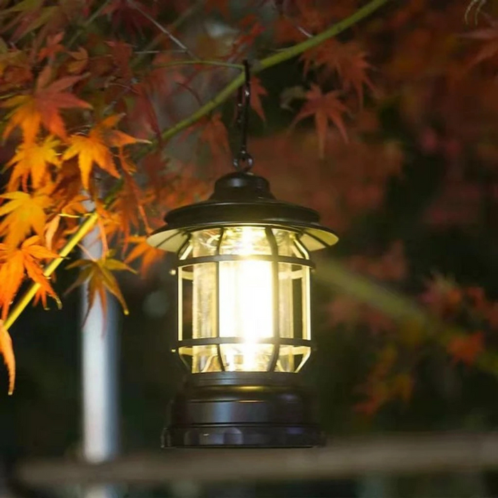 LumiCamp™ – Lampe de Camping Rétro Portable