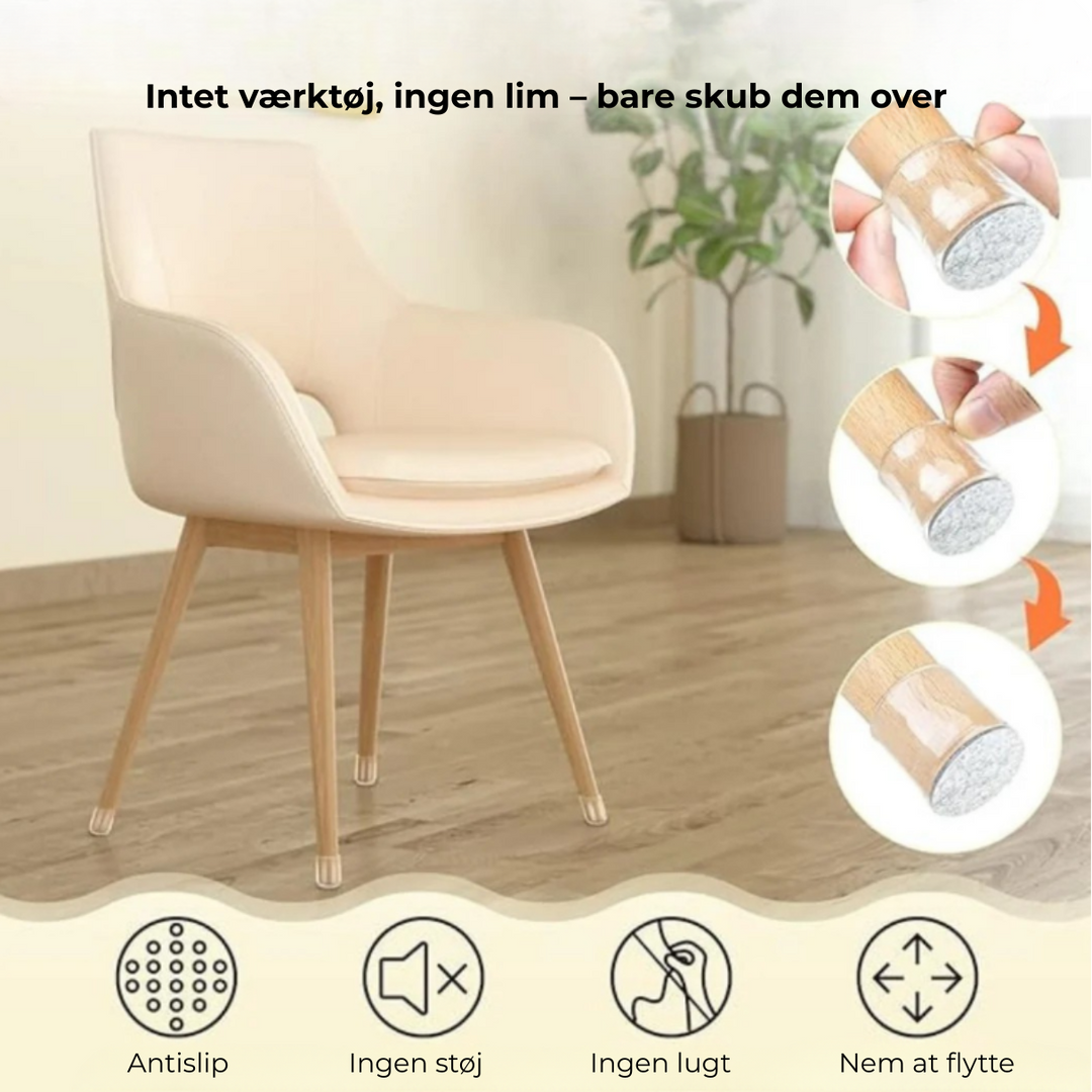SilentGlide™ – Protezioni per piedi di sedia premium