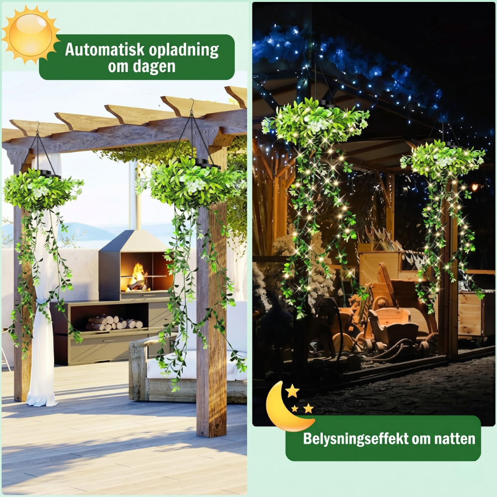 EverGlow™ – Lampes solaires suspendues pour fleurs et plantes
