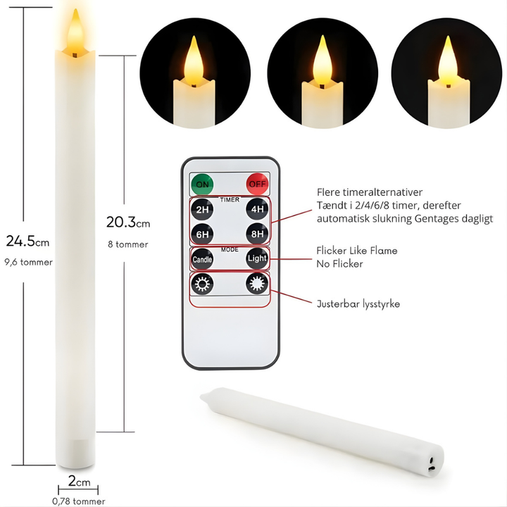 NoirFlame™ – Set di Candele LED Ricaricabili Intelligenti