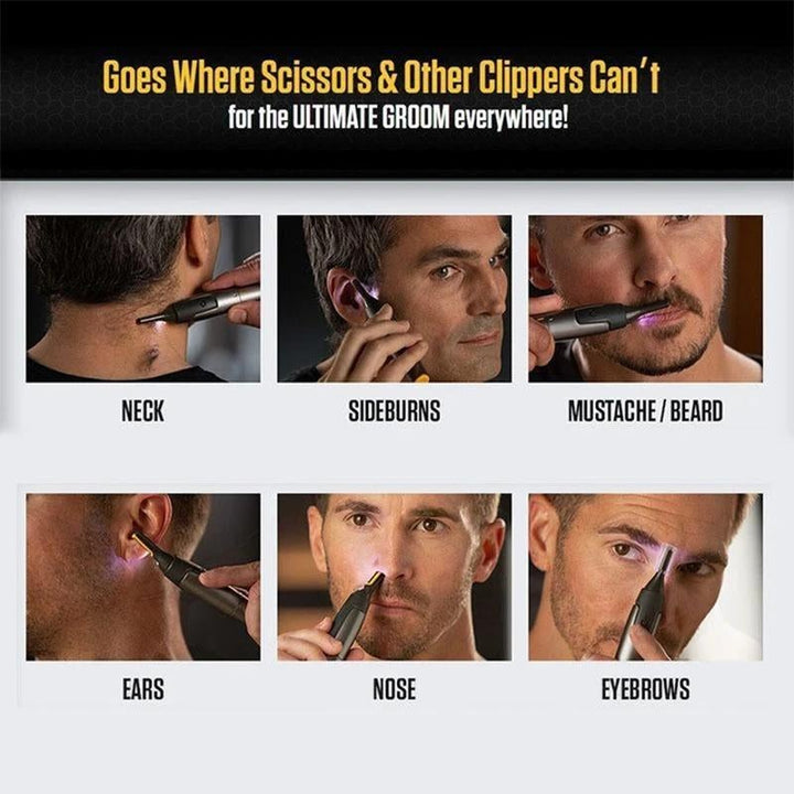 Rasoio di Precisione Ultra-Sottile – Rasatura Professionale per Barba, Naso e Sopracciglia