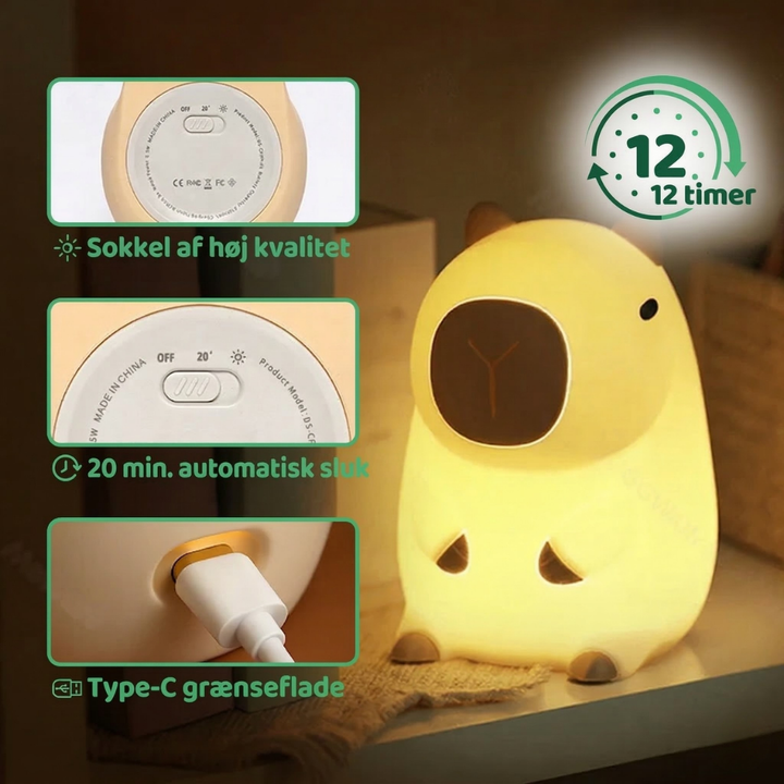 SnuggleGlow™ – Lampada Notturna LED a Forma di Animale Carino