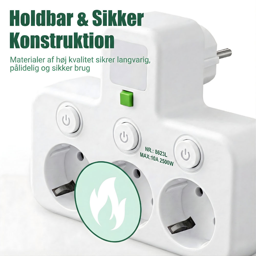 PlugWise™ – Presa multipla intelligente con hub di ricarica USB