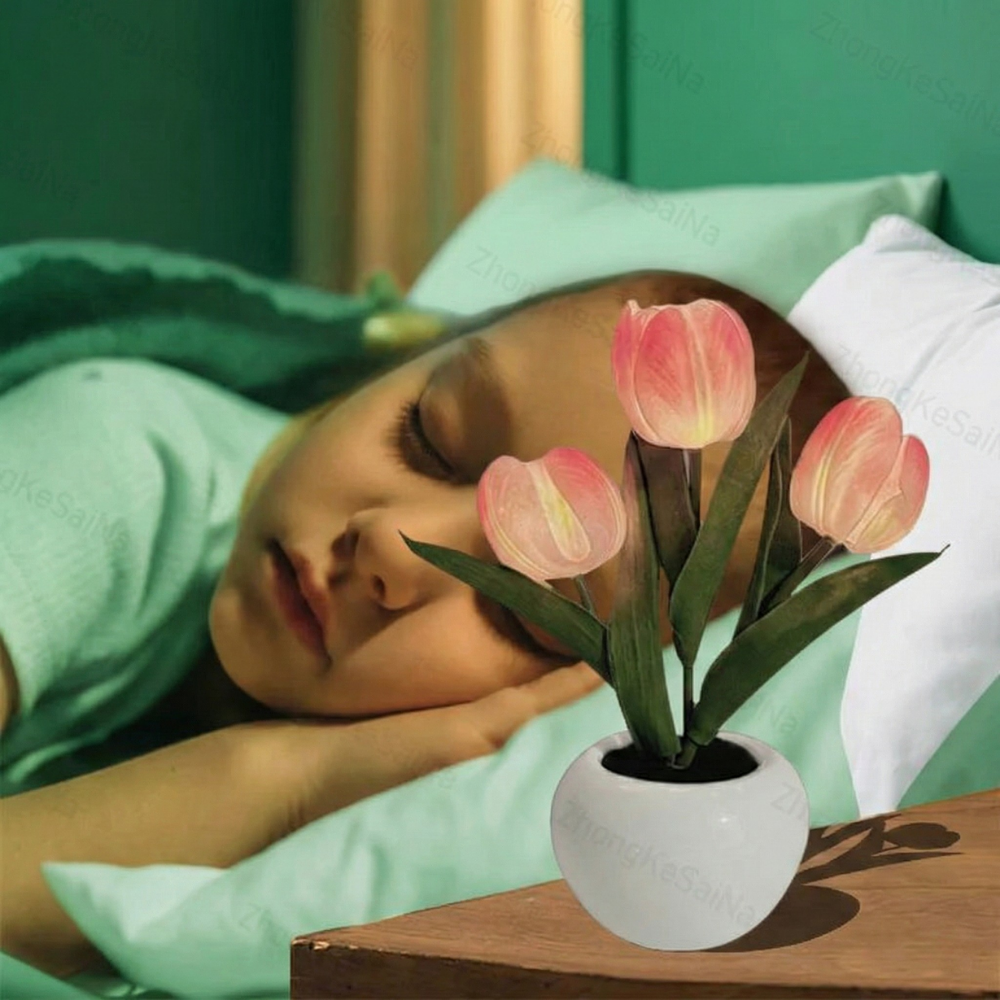 FloraLume™ – Lampada Notturna LED Tulipano Romantico