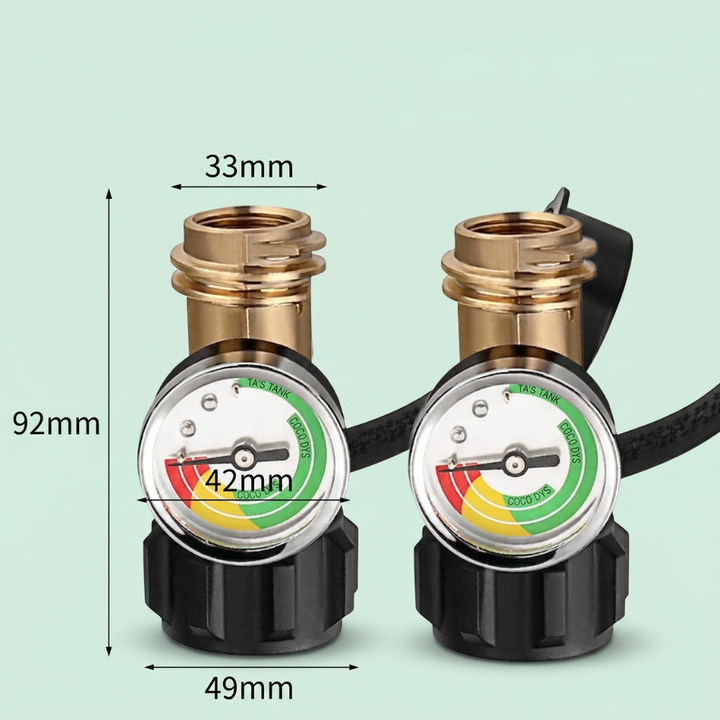 TankSure™ – Manometro Universale per Bombole di Gas Propano
