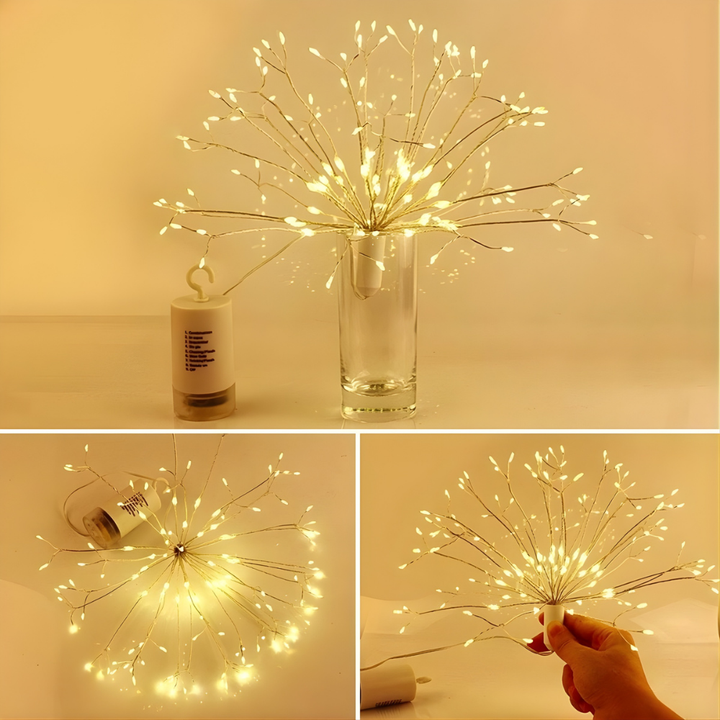 StarBurst™ – Lumières LED Décoratives Alimentées par Énergie Solaire