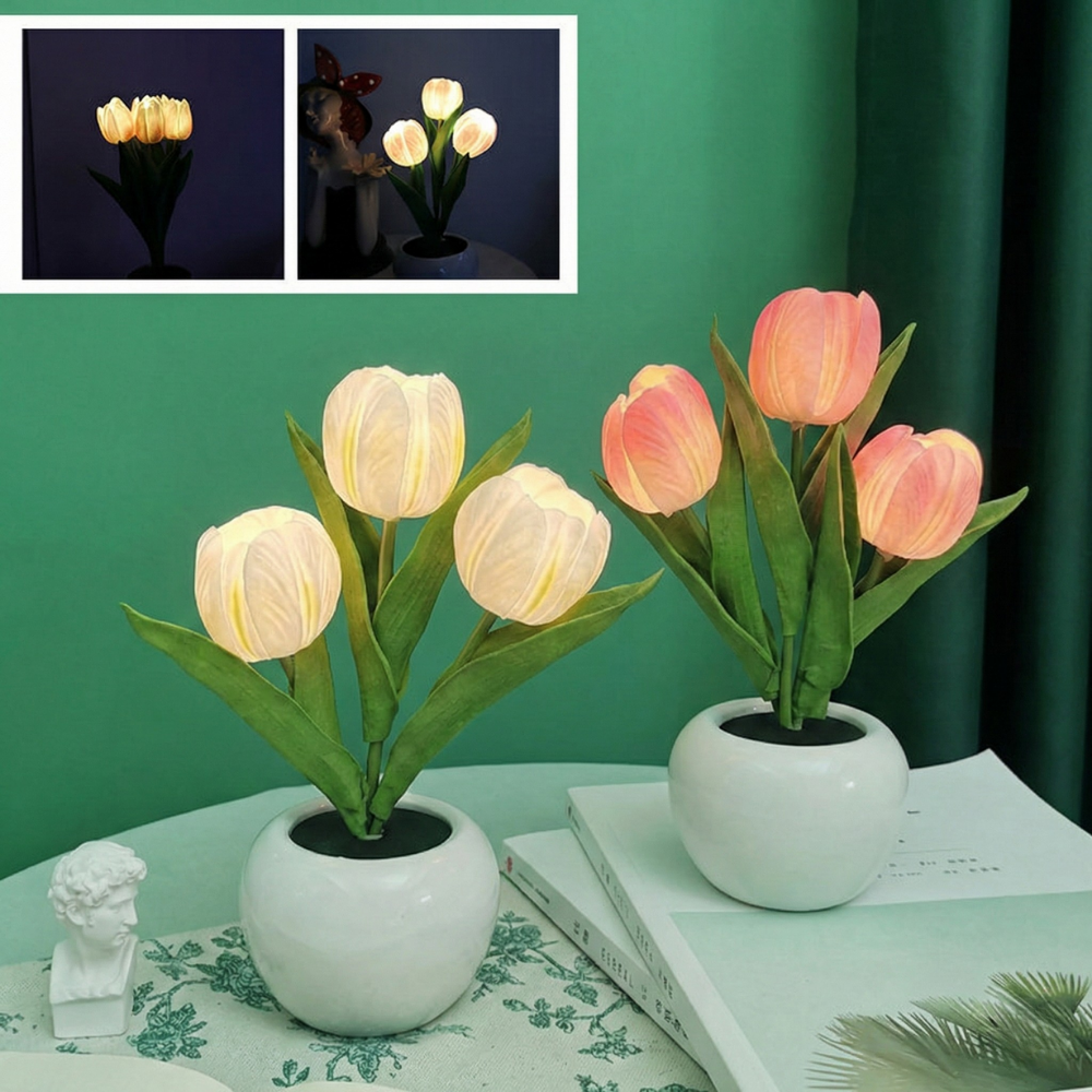 FloraLume™ – Lampada Notturna LED Tulipano Romantico