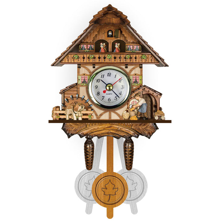 Orologio a cucù in legno TimberTock™ Incantevole Bosco