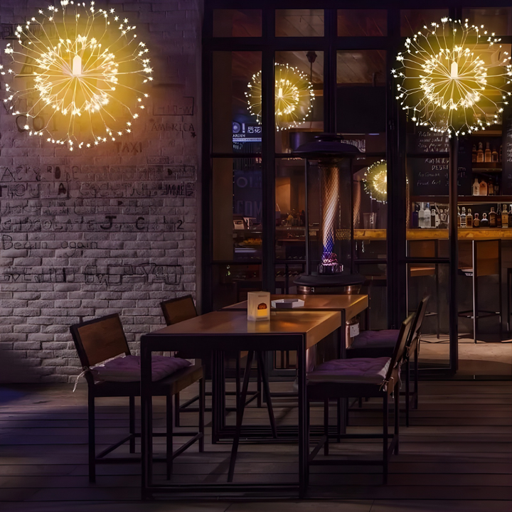 StarBurst™ – Lumières LED Décoratives Alimentées par Énergie Solaire
