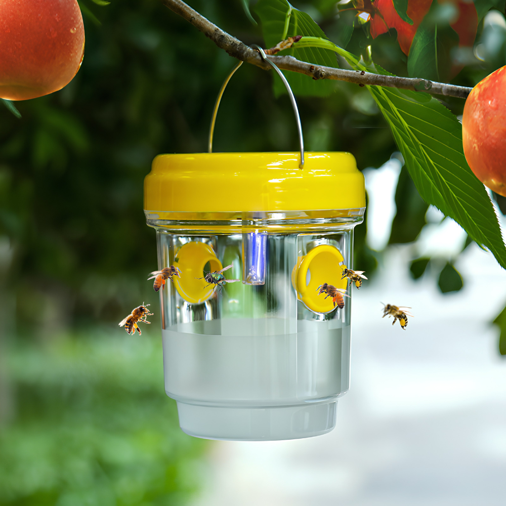 WaspTrap™ – Piège à guêpes LED suspendu alimenté par énergie solaire