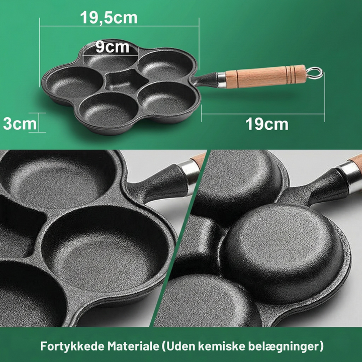 PanMaster™ – Padella per uova in ghisa antiaderente a sezioni multiple