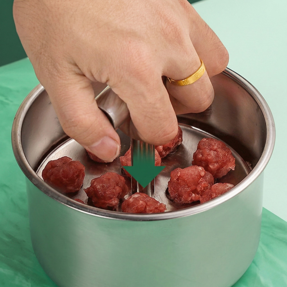 ChefRoll™ – Utensile da Cucina in Acciaio Inossidabile per Formare Polpette