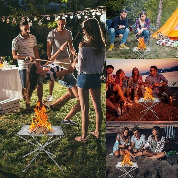 FlameFold™ Chaleur Instantanée en Plein Air