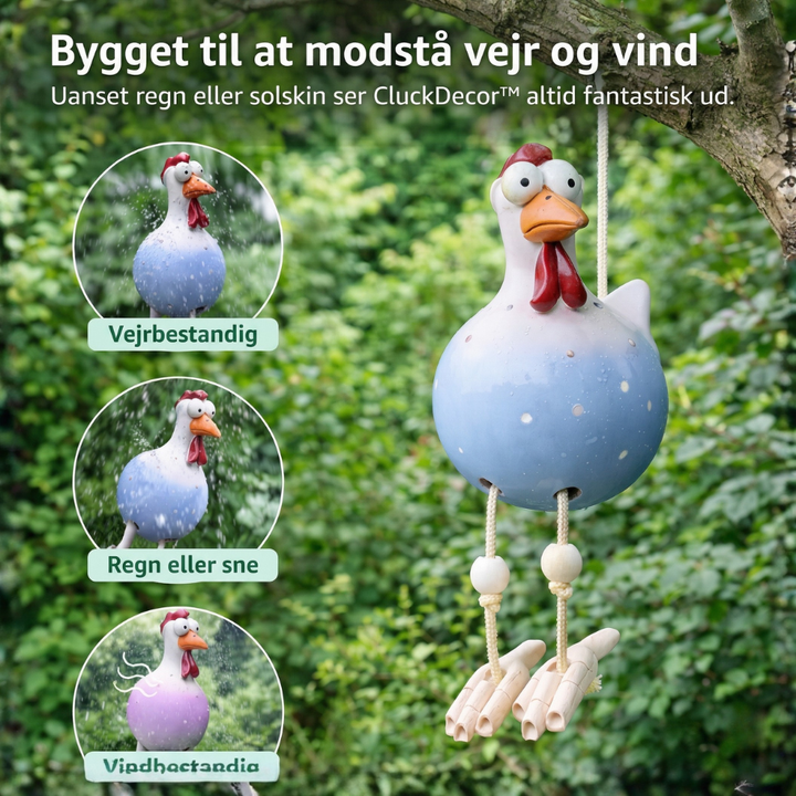 CluckDecor™ – Decorazione di Gallina da Giardino in Ceramica
