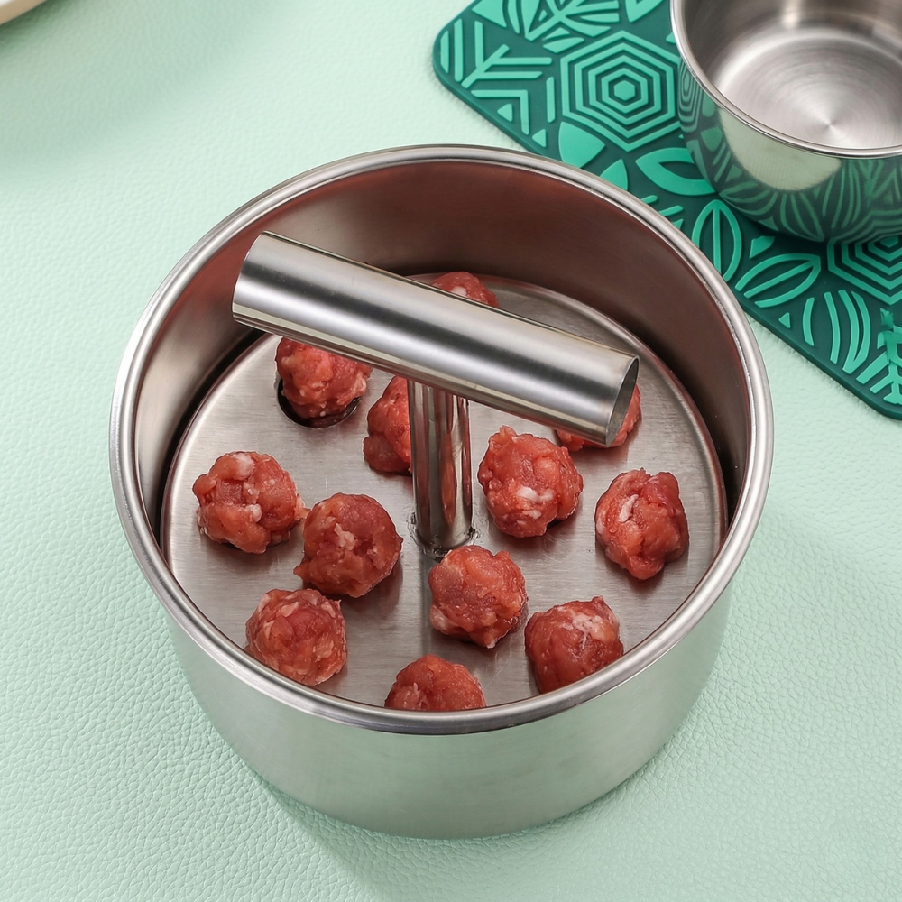ChefRoll™ – Utensile da Cucina in Acciaio Inossidabile per Formare Polpette