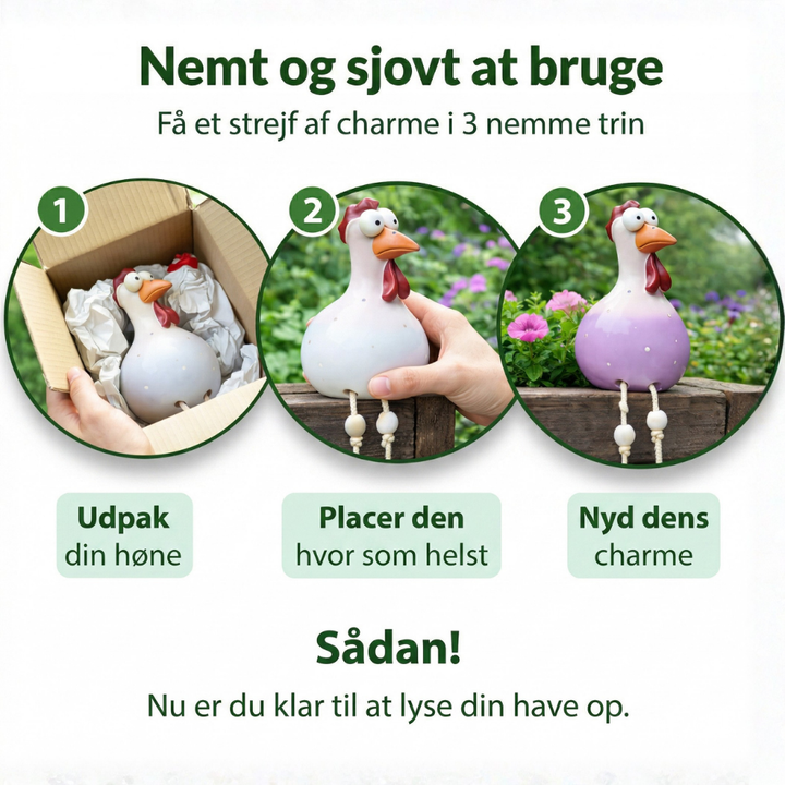 CluckDecor™ – Decorazione di Gallina da Giardino in Ceramica