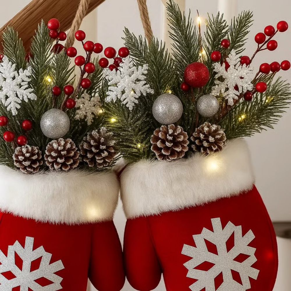 GlowMitts™ – Corona Luminescente Festiva per Natale