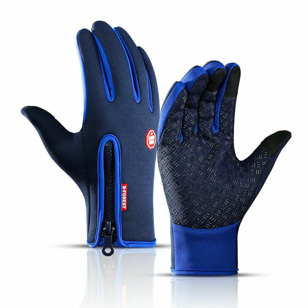 Guanti termici invernali con touchscreen – antivento e idrorepellenti, guanti unisex antiscivolo per ciclismo e clima freddo